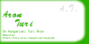 aron turi business card
